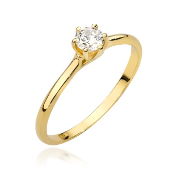 Inel Aur 14K cu Diamante de Laborator 0.21 ct