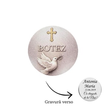 Monedă Argint Kolorino pentru Botez – Silver Edition