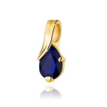 Pandantiv Aur 14K cu Safir 0.60 ct