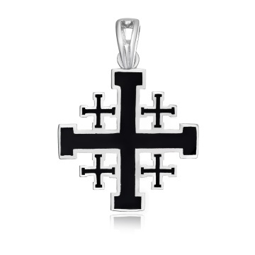 Pandantiv Holy City din argint 925 si email 4.10g