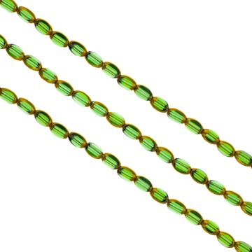 Sirag cristale barrel - verde deschis