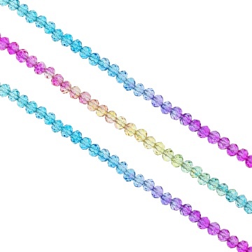Sirag cristale multicolore Rainbow 4mm ~ 130 buc