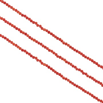 Sirag cristale rondele fatetate 2.5mm - rosu