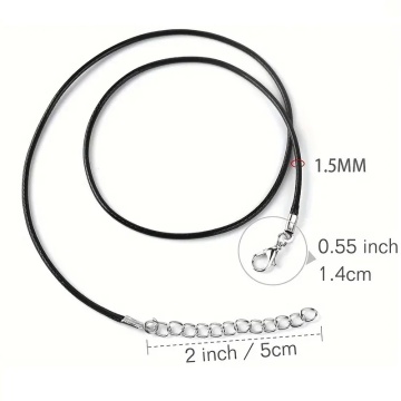 Baza pentru colier cu snur / prinderi si inchidere din inox