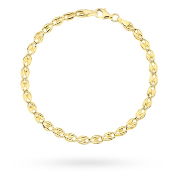 Brățară Delicată din Aur 14K cu Design Oval