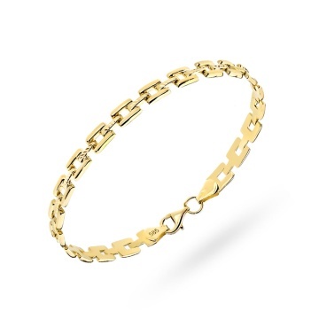 Brățară Din Aur 14K Cu Model Regulat Și Elemente Diamantate