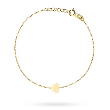 Bratara Lant cu Inima- Aur 14k