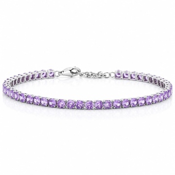 Bratara Purple Ice tip Tennis din argint 925