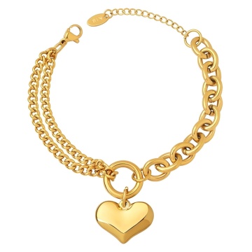 Bratara Suprema din Inox placata cu AUR 18K