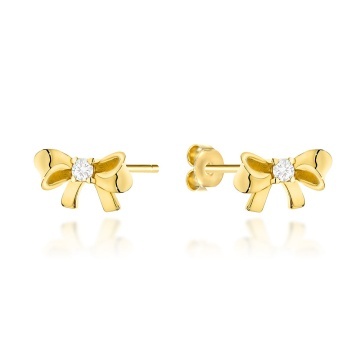 Cercei Aur 14K Cocarde Fine, Eleganță și Farmec Feminin