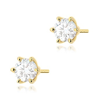 Cercei Aur 14K cu Diamant Natural 0.70 ct