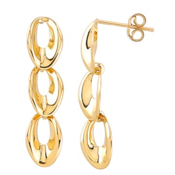 Cercei Aur 14k cu Model Neted