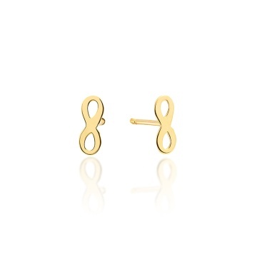 Cercei Aur 14K Simbol Infinit Mic