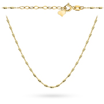 Colier Aur 14k cu Bilute si Inima