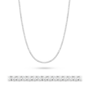 Colier Aur 14K cu Diamante Naturale 4.38 ct