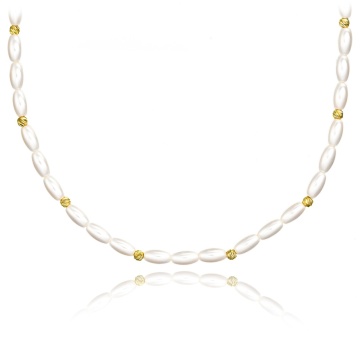 Colier Sublime Pearls cu Perle Mallorca și AUR 14K