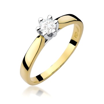 Inel Aur 14K cu Diamant de Laborator 0.25 ct