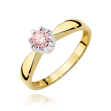 Inel Aur 14K cu Diamant Roz de Laborator 0.30 ct