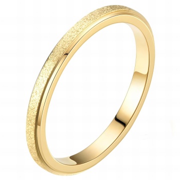 Inel Discreet din Inox placat cu AUR 18K M7/54