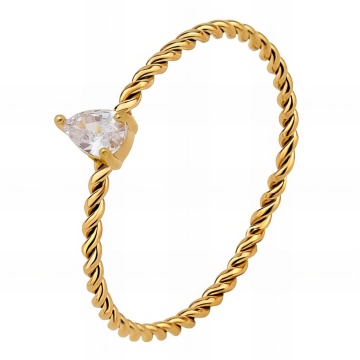 Inel Parisse din Inox placat cu AUR 18K M6/52