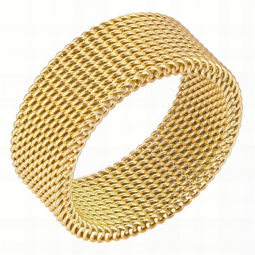 Inel Pluse din Inox placat cu AUR 18K M8/57
