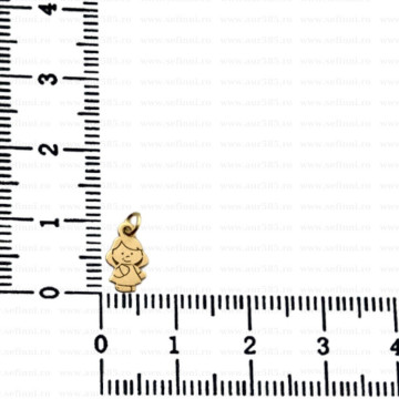 Link din aur 14k - pentru colier - fetita