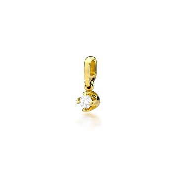 Pandantiv Aur 14K cu Diamant Natural 0.08 ct