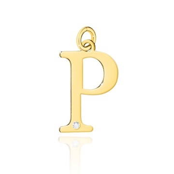 Pandantiv Aur 14K cu Diamante Naturale 0.01 ct