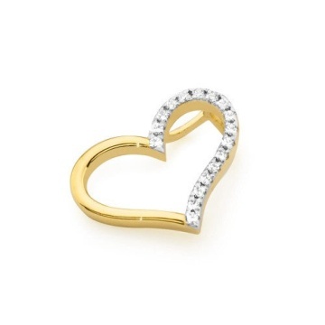 Pandantiv Aur 14K cu Diamante Naturale 0.09 ct