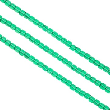Sirag cristale cubice 4mm - verde transparent