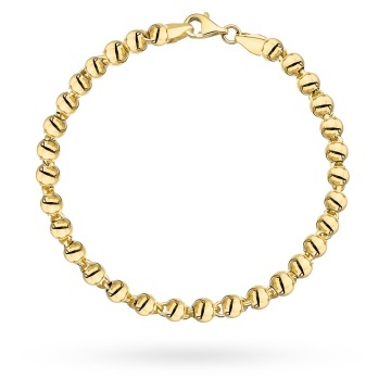 Brățară Aur 14K Bile Rotunde Elegante