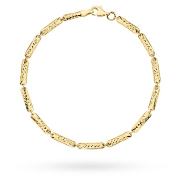 Bratara Aur 14k cu Placute si Model Ajurat