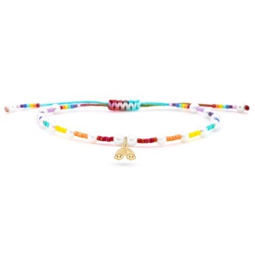 Brățară pentru picior - Summer Rainbow din AUR 14K