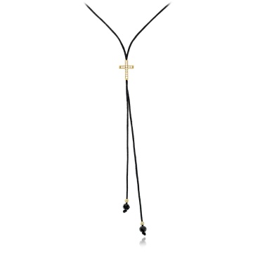 Choker Faith cu cruce din AUR 14K