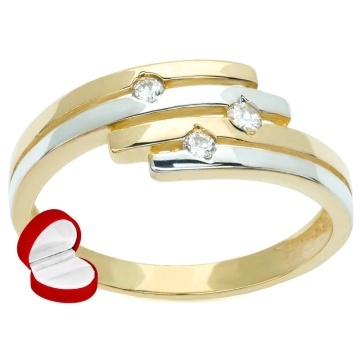 Inel din Aur 8K, Model cu Benzi, 3.1076