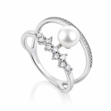 Inel Pearl Crown din Argint 925 3.6g