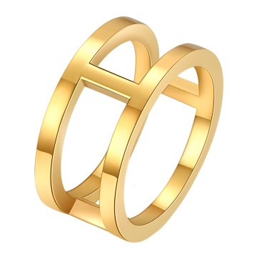 Inel Tempo din Inox placat cu AUR M8/56