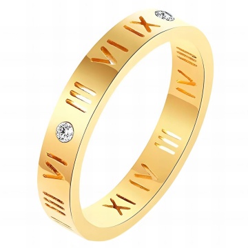 Inel Timeless din Inox placat cu AUR 18K M7/55