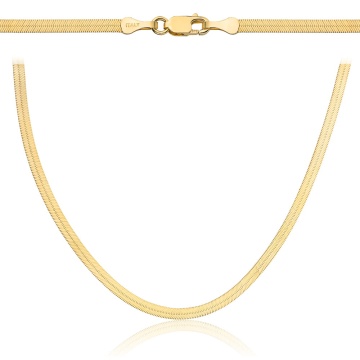 Lanț Din Aur 14K Tip Bandă Îngustă 40 Cm