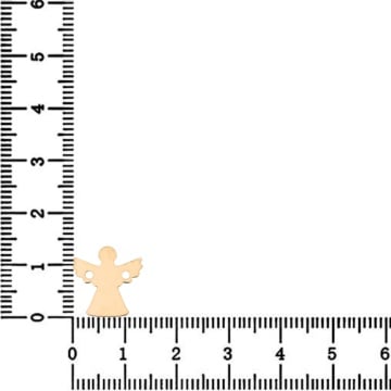 Link Argint - pentru bratara - ingeras XL placat cu aur