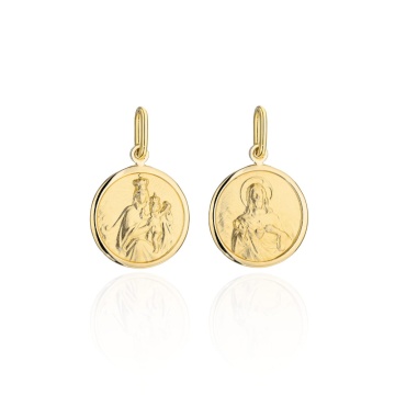 Medalion Aur 14K Cruce în Inel – Eleganță Divină