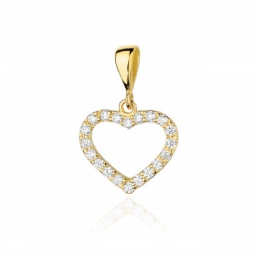 Pandantiv Aur 14K cu Diamante Naturale 0.29 ct