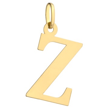 Pandantiv Aur 14K cu Litera Z, 24x12 mm