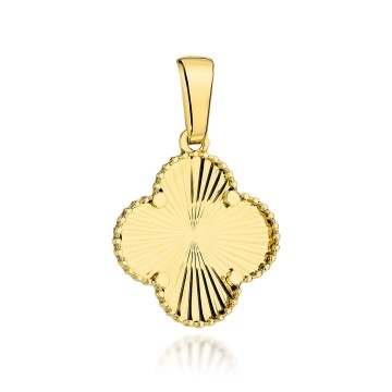 Pandantiv Aur 14K cu Model Trandafir Diamantat