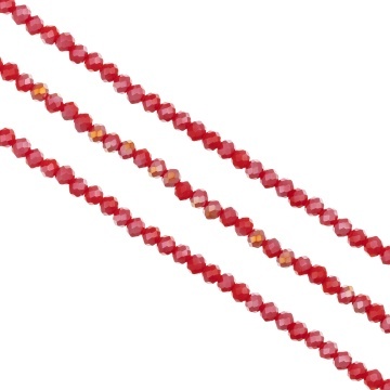 Șirag cristale 4 mm Blood Red AB șirag Aprox 130 buc