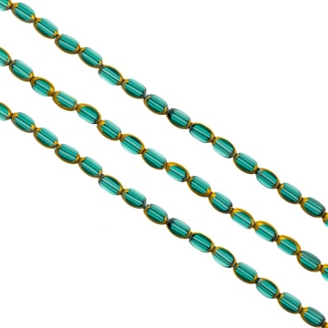 Sirag cristale barrel - turcoaz