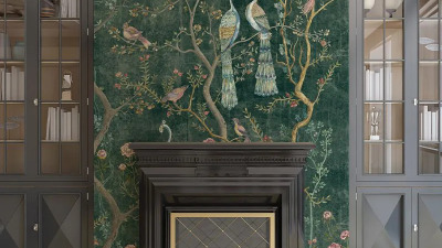 Tapet cu design Chinoiserie - o cultura bogata pe peretii casei tale