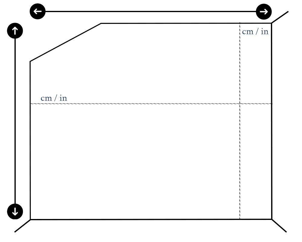 Perete înclinat sau cu unghi (mansardă / pod)