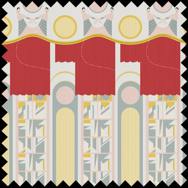 Academy Theatre Pink Текстилен материал