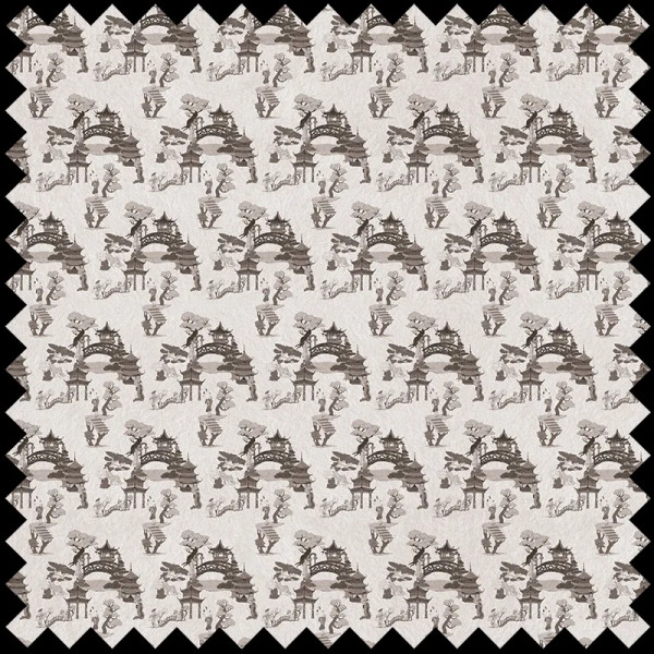 Chinese toile (black) Текстилен материал